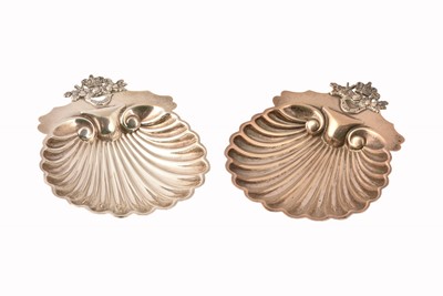 Lot 264 - A pair of Victorian Silver Shell Bon Bon Dishes