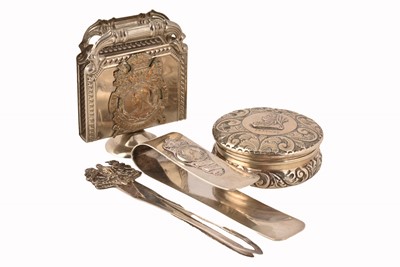 Lot 269 - A Victorian Silver Money Clip by John Millward Banks