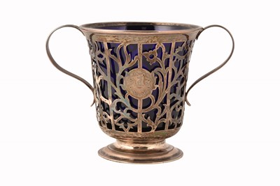 Lot 273 - A Victorian Silver Diamond Jubilee Twin Handled Basket