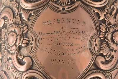 Lot 276 - A large Victorian Silver Trophy for The Wakefield Diamond Jubilee Hospital Newark
