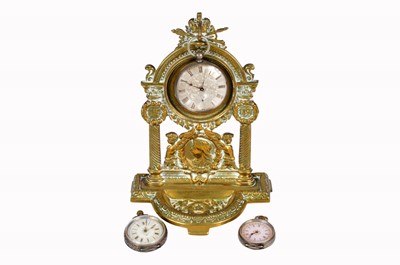 Lot 280 - A Queen Victoria Diamond Jubilee bronze pocket watch holder