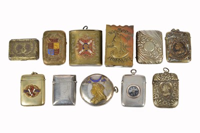 Lot 283 - A collection of eleven vesta cases