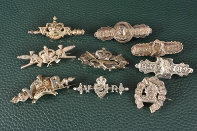 Lot 302 - Nine Victorian Silver Diamond Jubilee Commemorative Brooches