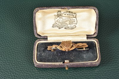 Lot 309 - A Victorian 9ct Gold Queen Victoria Diamond Jubilee Pin Brooch