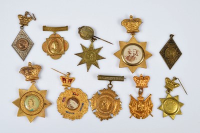 Lot 312 - A selection of decorative Queen Victoria Diamond Jubilee Commemorative medallions on hangers