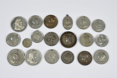 Lot 317 - A collection of white and base metal Diamond Jubilee Commemorative medals