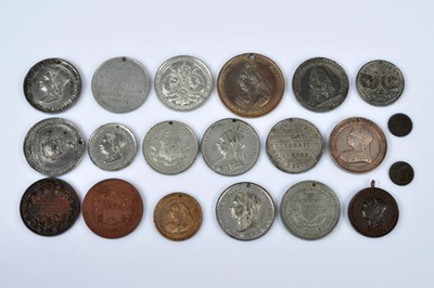 Lot 333 - A group of twenty Queen Victoria Diamond Jubilee Commemorative united Kingdom town medallions