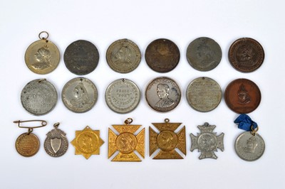 Lot 342 - A selection of nineteen Queen Victoria Dimond Jubilee Medallions related to education