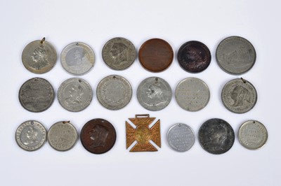 Lot 343 - A selection of nineteen Queen Victoria Diamond Jubilee Medallions related to education