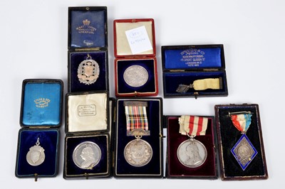 Lot 355 - A collection of eight cased commemorative medals for Queen Victoria Diamond Jubilee