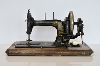 Lot 358 - A Commemorative Sewing Machine by Machine Naumann