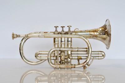 Lot 361 - A plated Besson & Co 'Prototype' Cornet