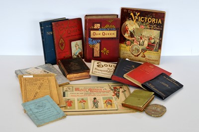 Lot 370 - A small selection of Queen Victoria and the Diamond Jubilee related books and ephemera