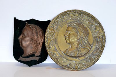 Lot 387 - A Queen Victoria Plaque