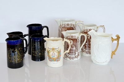 Lot 401 - A group of Diamond Jubilee Commemorative Water Jugs