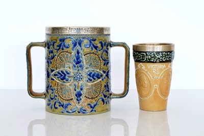 Lot 410 - A Doulton Lambeth Presentation Loving Cup