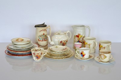 Lot 416 - A small collection of Allertons Commemorative ceramics