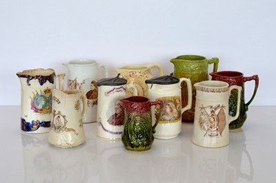 Lot 418 - An assortment of Queen Victoria Diamond Jubilee Commemorative Water Jugs