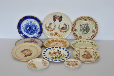 Lot 419 - A collection of antique Diamond Jubilee Commemorative plates and dishes