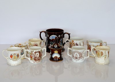 Lot 421 - A group of Diamond Jubilee Commemorative Loving Cups