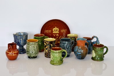 Lot 425 - A collection of Commemorative Earthenware