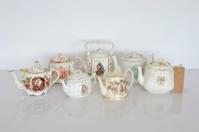 Lot 428 - A collection of Queen Victoria Diamond Jubilee Commemorative Teapots