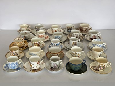 Lot 437 - A large collection of Diamond Jubilee Commemorative Cups and Saucer sets
