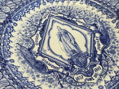 Lot 448 - A small selection of Queen Victoria Diamond Jubilee Commemorative plates