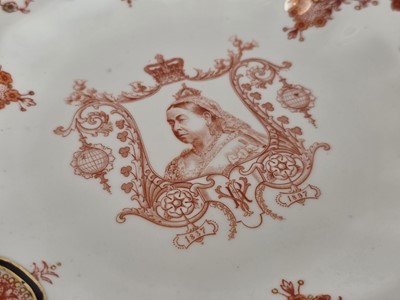 Lot 448 - A small selection of Queen Victoria Diamond Jubilee Commemorative plates