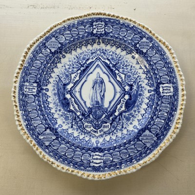 Lot 448 - A small selection of Queen Victoria Diamond Jubilee Commemorative plates