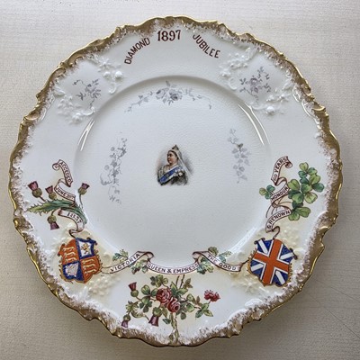 Lot 448 - A small selection of Queen Victoria Diamond Jubilee Commemorative plates