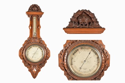 Lot 459 - A 19th Century Diamond Jubilee Aneroid Barometer by J.H.Steward