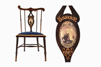 Lot 461 - A Queen Victoria Diamond Jubilee Souvenir Chair