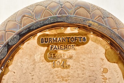 Lot 467 - A Queen Victoria Diamond Coronation Jardiniere and Stand by Burmantofts Faience