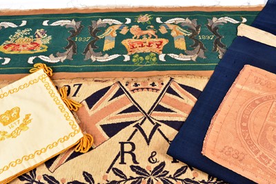 Lot 476 - A vintage embroidery for the Diamond Jubilee of Queen Victoria