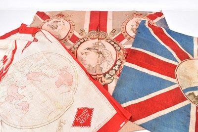 Lot 478 - An 1897 British Empire Souvenir Scarf commemorating the Diamond Jubilee of Queen Victoria