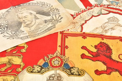 Lot 479 - Three Diamond Jubilee Commemorative Scarves