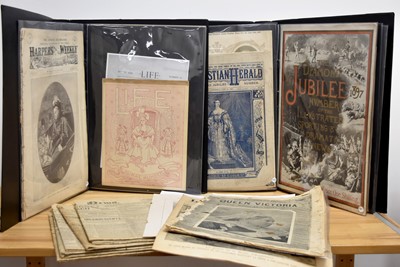 Lot 487 - An assortment of Diamond Jubilee Newspapers and Supplements