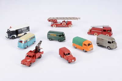 Lot 33 - French Dinky Toys Emergency Service & Small Commercial Vehicles