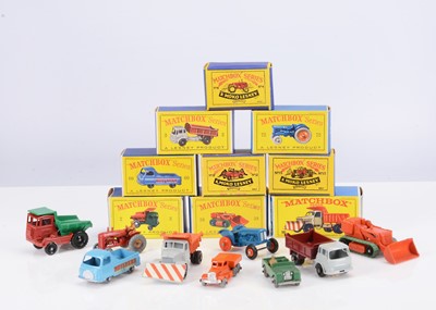 Lot 50 - Matchbox Lesney 1-75 Series Farming & Construction Vehicles