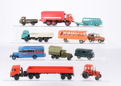 Lot 114 - Russian/USSR Diecast & Plastic Commercial Vehicles