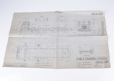 Lot 169 - Original Meccano Ltd. Dinky Toys Foden Factory Drawings