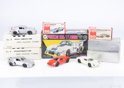 Lot 215 - Japanese Diecast Porsche Models