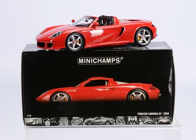 Lot 252 - A Minichamps 1:18 Scale Porsche Carrera GT 2004 (Red)