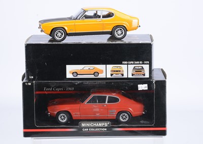 Lot 258 - Minichamps 1:18 Scale Ford Capri Models