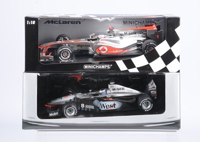 Lot 260 - A Minichamps 1:18 Scale Formula 1 Racing Cars