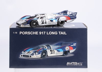 Lot 267 - AUTOart Millennium Series 1:18 Scale Porsche 917L Le Mans Racing Car '71 (Elford/Larrousse) 'Martini Team' #21