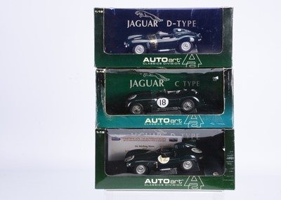 Lot 269 - AUTOart Classic Division 1:18 Scale Jaguar Models