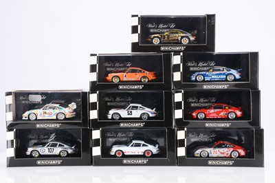 Lot 282 - Minichamps 1:43 Scale Porsche 911 Models