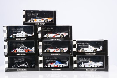 Lot 285 - Minichamps 1:43 Scale Porsche Le Mans Models